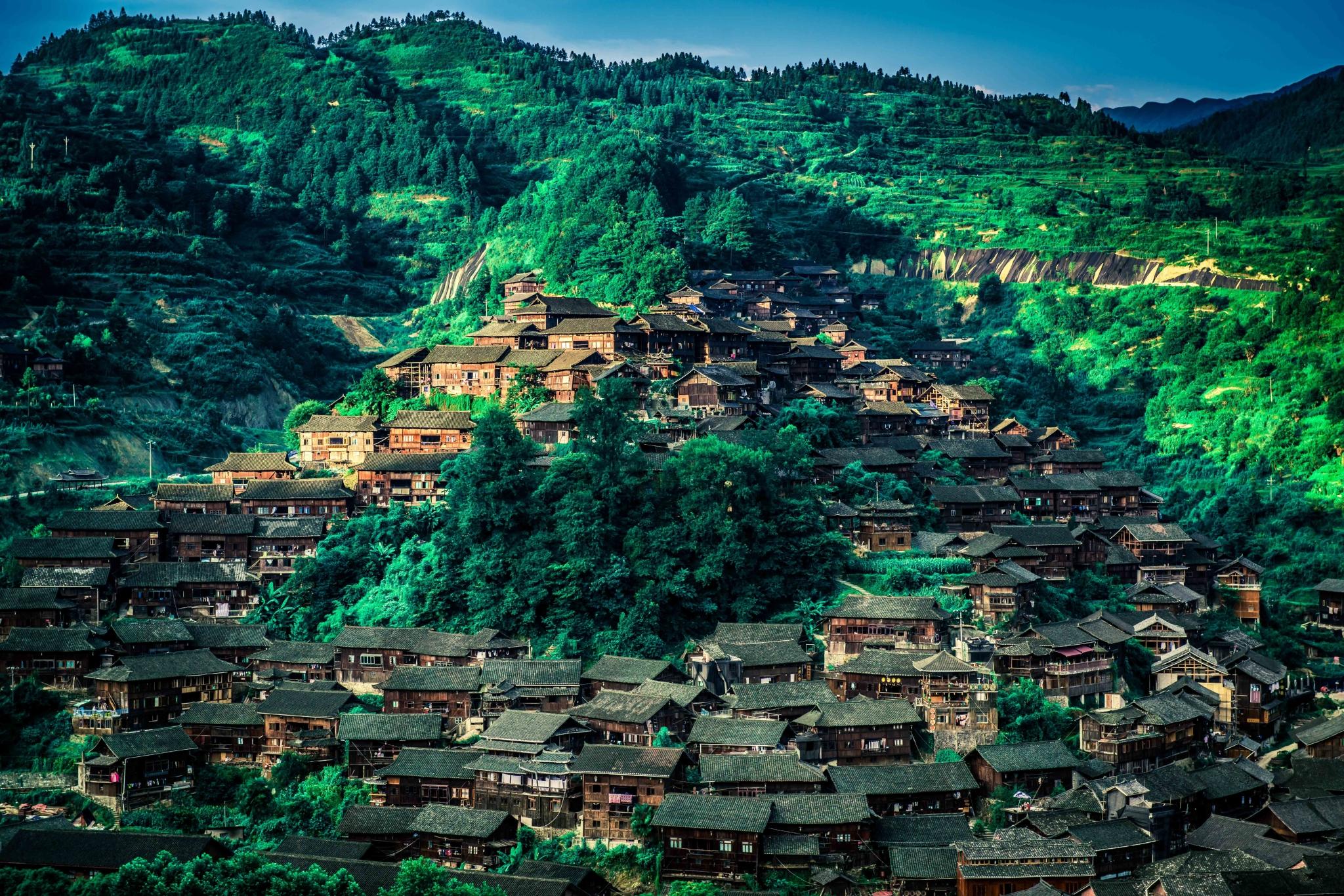 贵州暖阳下的悠闲时光